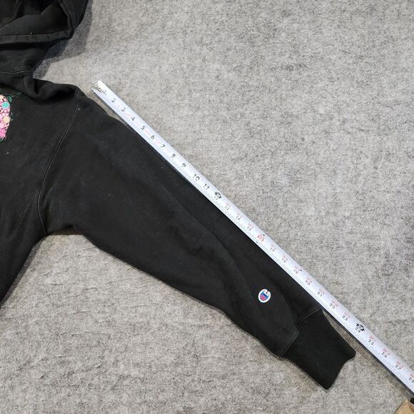 VTG Y2K Champion Reverse Weave Womens M Medium Tiger Floral Sweatshirt Hoodie - Picture 12 of 13